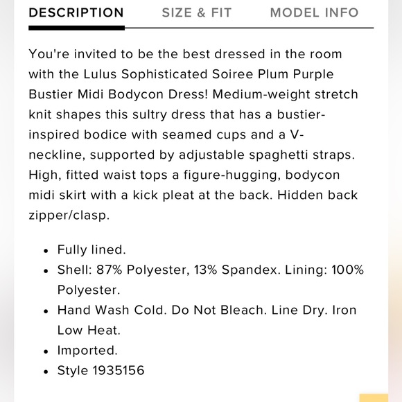 Lulu’s Sophisticated Soiree Plum Purple Bustier
Midi Bodycon Dress - Picture 9 of 10
